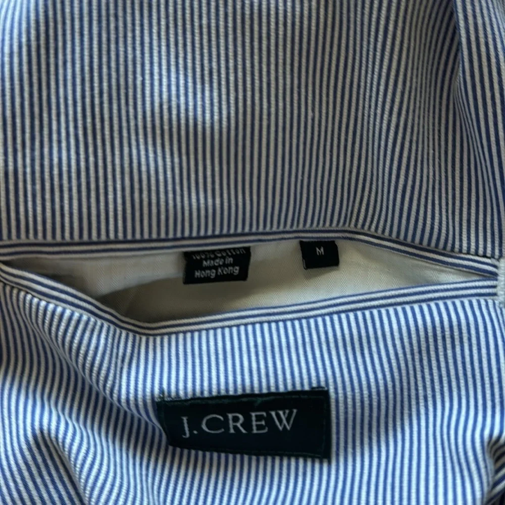 J. Crew Men’s Vintage Coastal Striped 3 Button Cotton Sport Coat